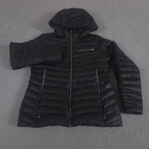 Spyder Jacket Womens Large Puffer Timeless Hoodie Down Quilted Hooded Outdoor